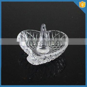 Hot Sales Item Crystal Glass Ring Holder for Wedding Gift photo-3