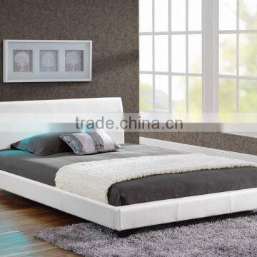 Exclusive Italian Designer Curve PU Leather LED Bed photo-5