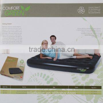 Customized unique design inflatable flocked inflatable air bed for sale