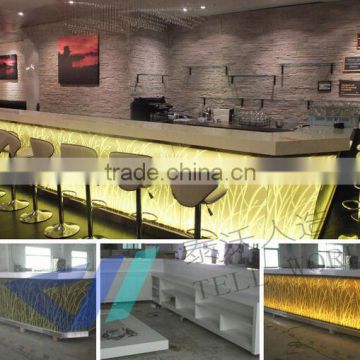 LED bar furniture cafe bar counter design Manufacturer for Bar Shop