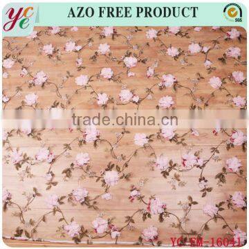 New fashion pattern floral organza fabric for women