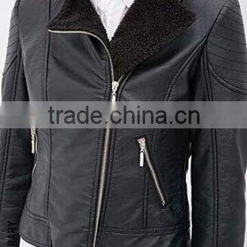 Faux Shearling Moto Jacket