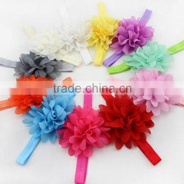 001 10pcs Baby Toddler Lace Flower Headband Hair Band Accessories Headwear Kids Girl