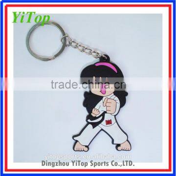 Martial Arts Rubber Taekwondo Keychain photo-5