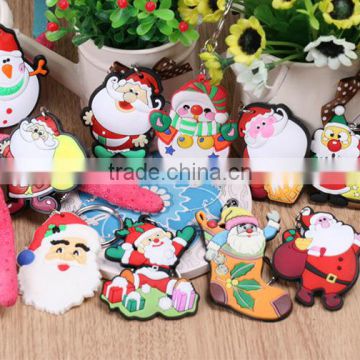 christmas decoration pvc multi key chains