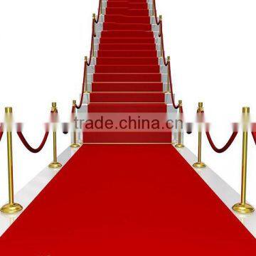 Thick Comfortable Red Outdoor Stair Carpet Roll