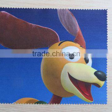cartoon digital printing microfiber lens cleaning cloth eyeglass sunglass cleaning cloth personalized design
