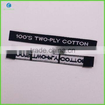 China Customize Brand Name Fabric Cloth Garment Label Woven Cheap Clothing Label photo-3