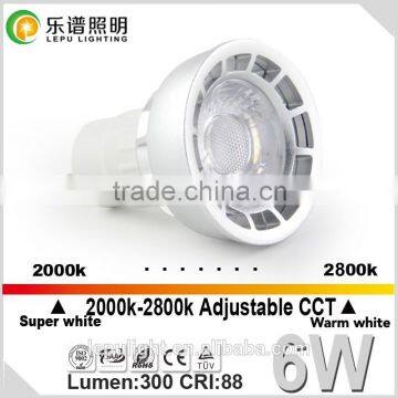 CCT Dimming Led Bulb Gu10 Ra88 GU10 Led Dimmable 6 Watt CE,RoHS Certification Gu10 Led Bulbs photo-3