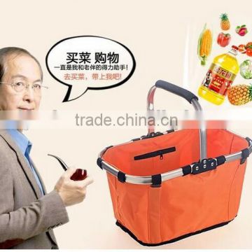 high quality picnic basket folding basket /shopping basket/Cheap price Insulated picnic basket