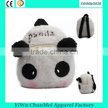 Panda design plush backpack school bag cheap cute children school kids backpack animal soft                        
                                                                                Supplier's Choice