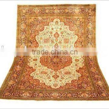 Pure Hand Knotted Persian Silk Carpet photo-4