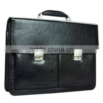 Leather Mens Black Briefcase X8004A130036