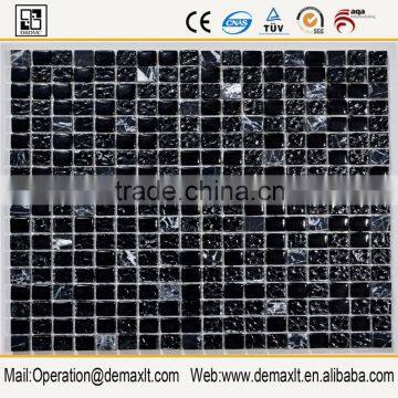 deep black Stone Mosaic mix glass