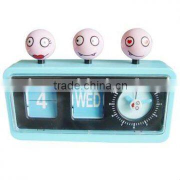 The new design lovely desk calender clock