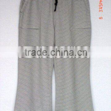 women's long casual stripe training pants