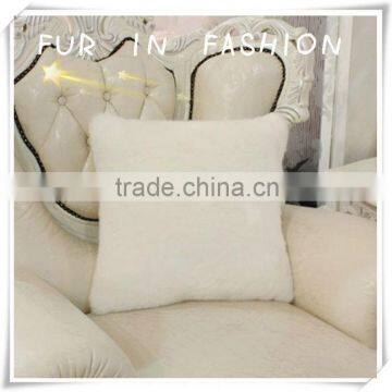 Hot Sale 30cm*30cm Rabbit Fur Pillow Fur Cover