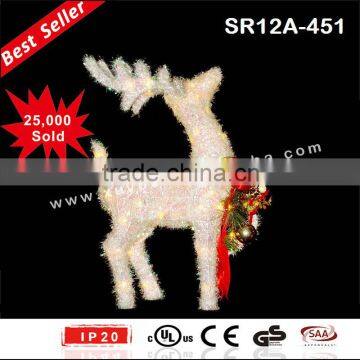 Lighted Christmas Reindeer for Garden