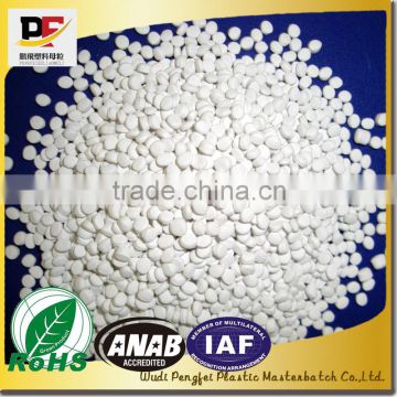 Top quality white masterbatch with high-grade rutile Tio2,color masterbatch manufacturer