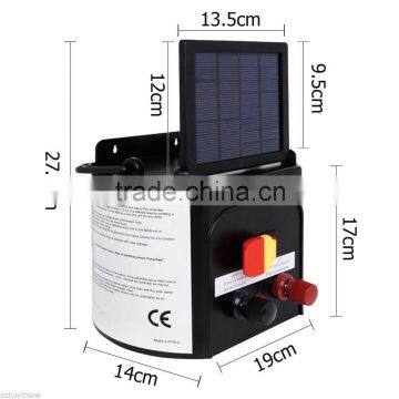 5km Solar Electric Fence Energiser Energizer Power Charger 0.15J Farm Pet Animal