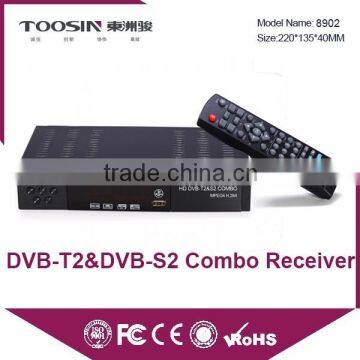 100% original factory product!!!HD combo dvb-s2 dvb-t2 satellite receiver