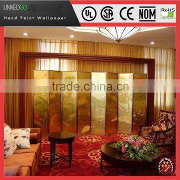 Customize hotel/home DIY Chinese traditional Silk wallpaper with small size