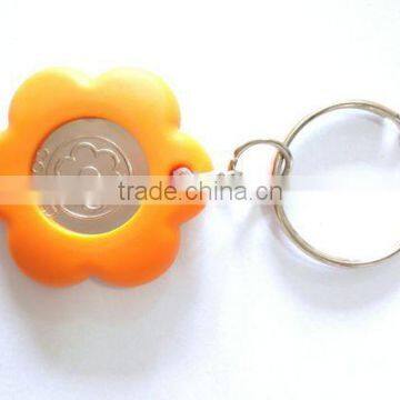 Wholesale Design Your Own Cheap metal Custom Trolley Coin Keyring