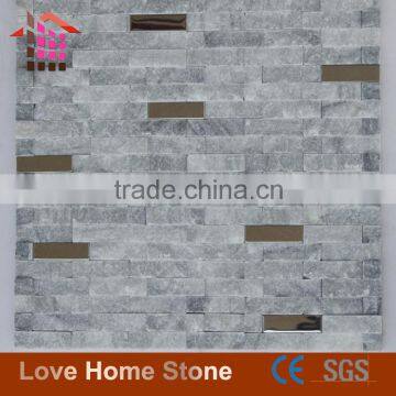 Chinese Natural Split Surface Marble Mosaic Tile