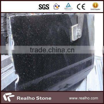 polished natural black galaxy granite tile/big slab