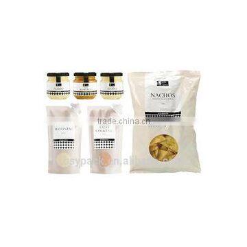 Lamination dry food seal bags with handle and window packaging