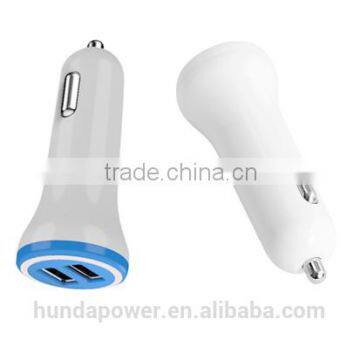 Mini electric Universal 5v-2.4a 2 Port USB Car Charger