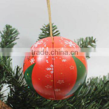 2016 factory wholesale tin ball, christmas ball, special tin box