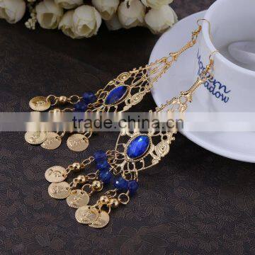 NEW National Wind Retro Earrings Belly Dance Latin Dance Diamond Earrings YIWU Factory Wholesale photo-3