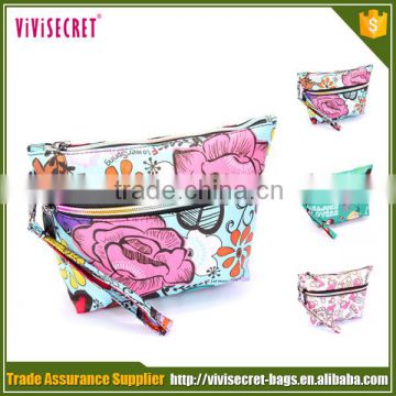 China supplier high quality small square cosmetic bag organizer