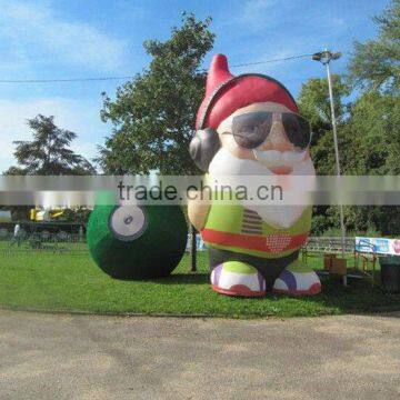 Outdoor Lawn Inflatable Santa Claus Western Christmas Decorations