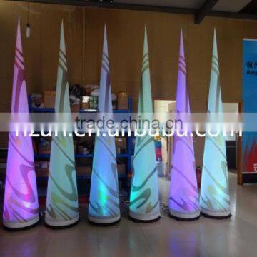 Led inflatable cone and tusk decoration/wedding decor