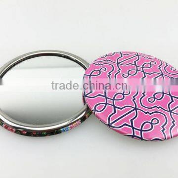 Small cheap tin make up small mirror round for promotion gifts