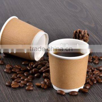 4 oz double wall paper cup/kraft paper cup for hot drinks