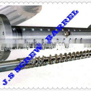 Pin screw and barrel/rubber machinery screw and barrel