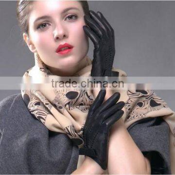 Fancy Black Sexy Leather Gloves Hot Sale Sexy Leather Gloves