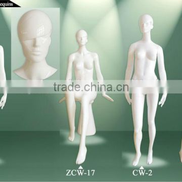 Fashion female abstract glossy mannequin for apparel display