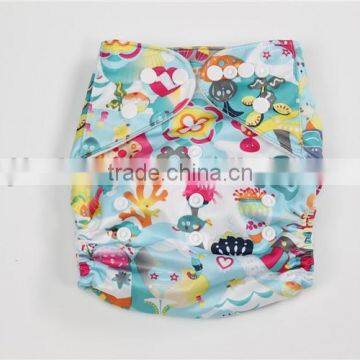 Animal Printed Baby Pocket Cloth Diaper Nappies photo-3