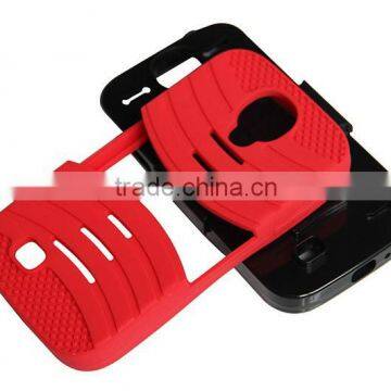 PC+Silicone mobile phone Case Kickstand For Samsung Galaxy S5 i9600