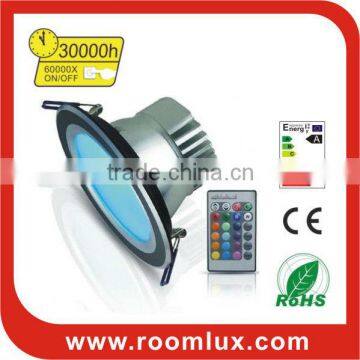 18W remote control rgb downlight & ceiling light