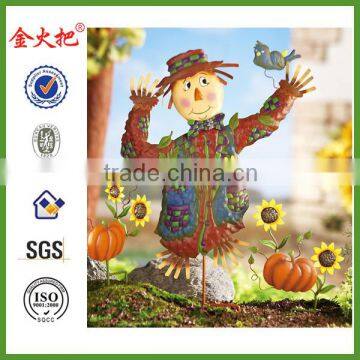 Fall Scarecrow Garden Stake Set Decoration