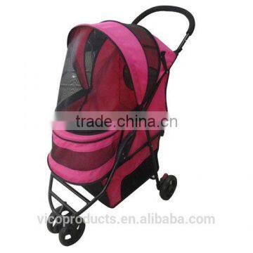 Dog Stroller Cat Stroller, Dog 3 Wheel Folding Travel Pet Stroller, Folding Dog Travel Stroller