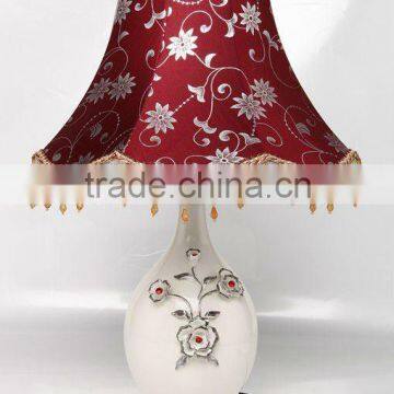 New design flower ceramic table lamp