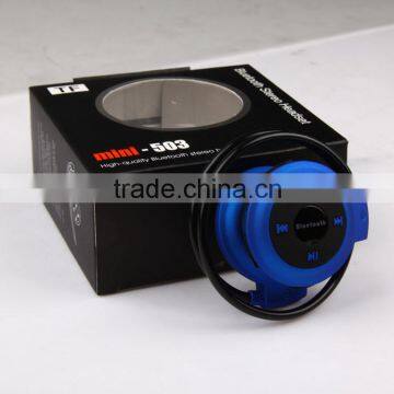 Wholesale Mini Earphone Bluetooth Stereo Headphone Wireless Sport Headset Media Player With TF FM
