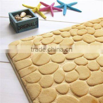 Cobblestone Coral Bathroom Rugs Super Watersorb Anti-slipe Door Mat photo-6