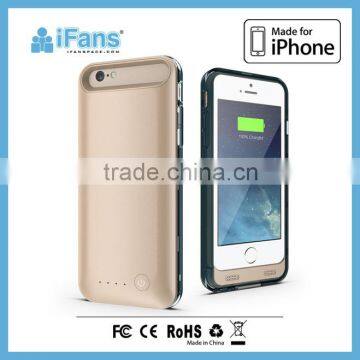 iFans Hot Selling 3100mAh Cell Phone Accessories,Shockproof Phone Cover Case for iPhone 6 6S